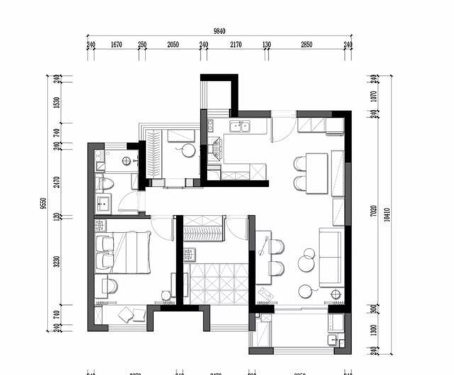 同事介绍的装修公司，96㎡两居硬装全包就花5万多，这效果真给力