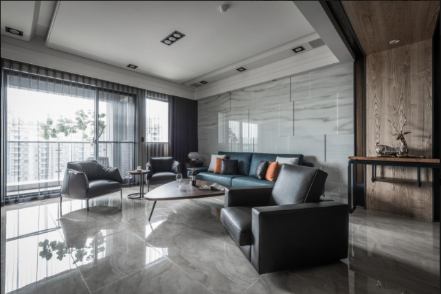 大平层新中式风格,整体装修完工效果,连爸妈看了都满意