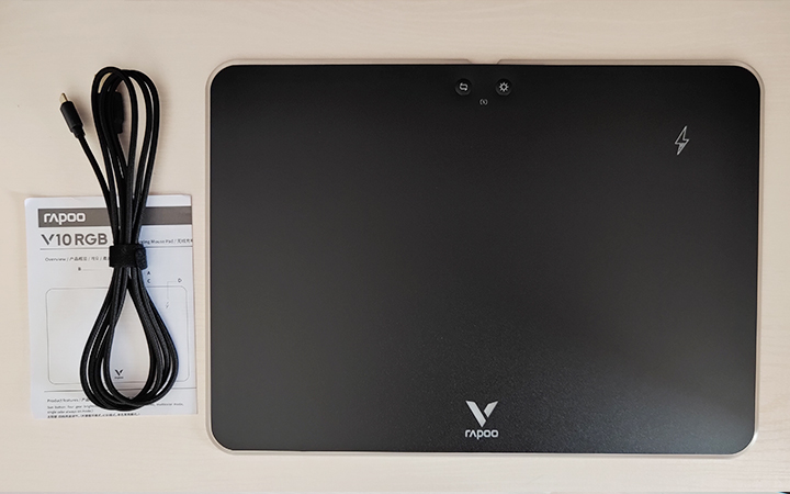 联想Yoga|感受无线充电外设新体验:雷柏VT350Q双模鼠标+V10RGB鼠标垫套装