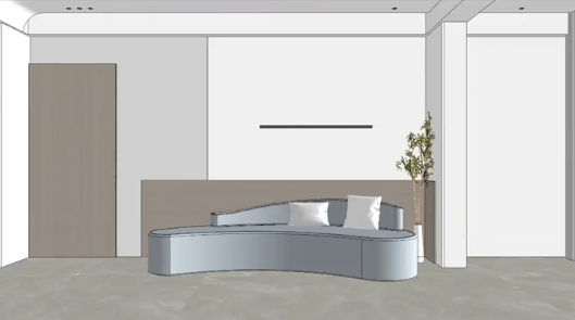 沙发背景墙有个门洞?不知道 怎么设计看过来!