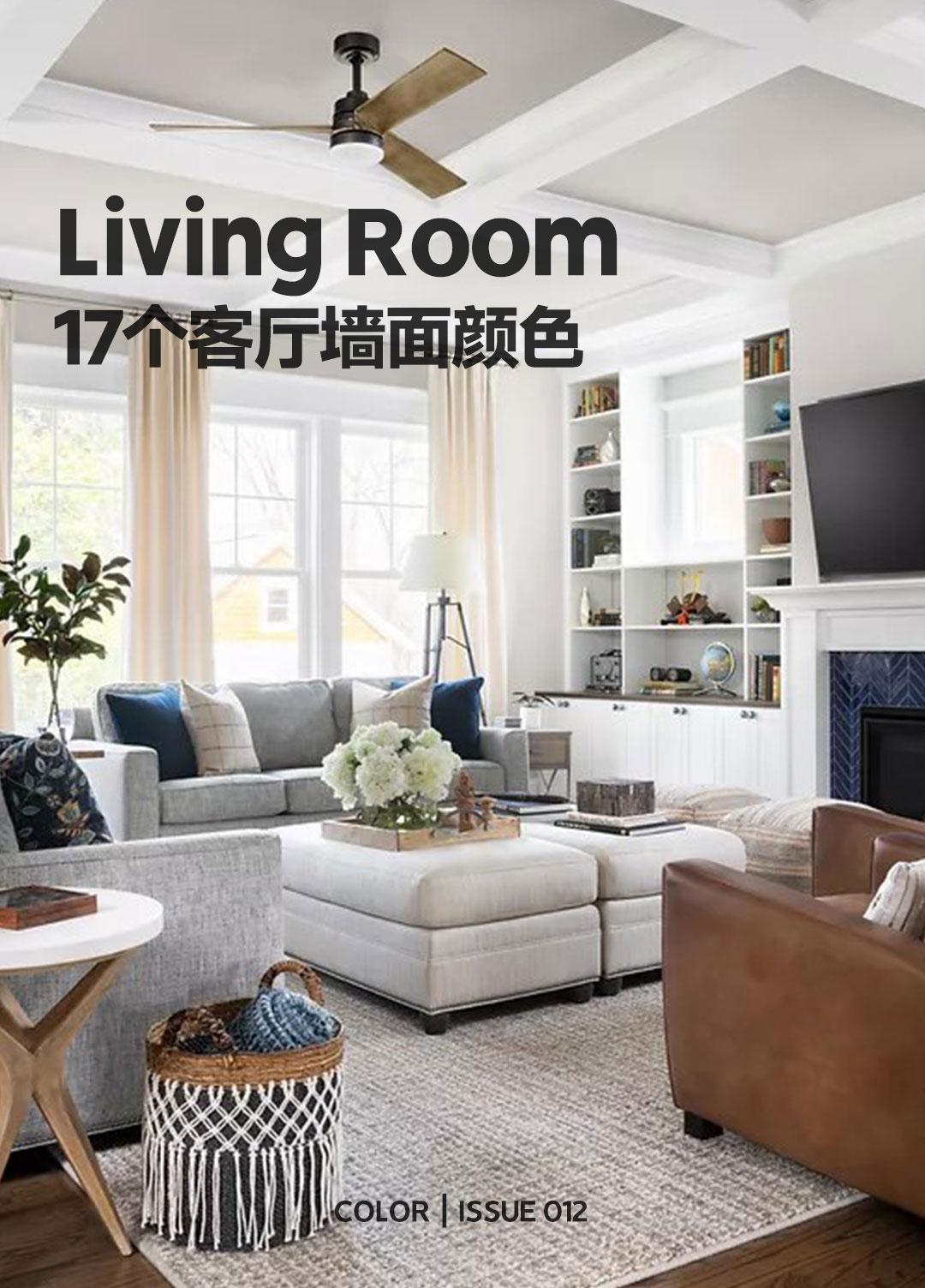 设计师推荐，17种最适合客厅的墙面颜色