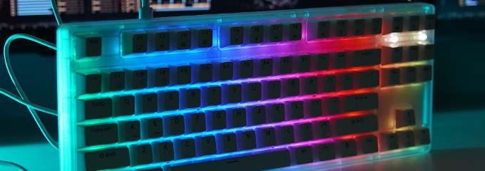 RK87 RGB白透版机械键盘简单上手