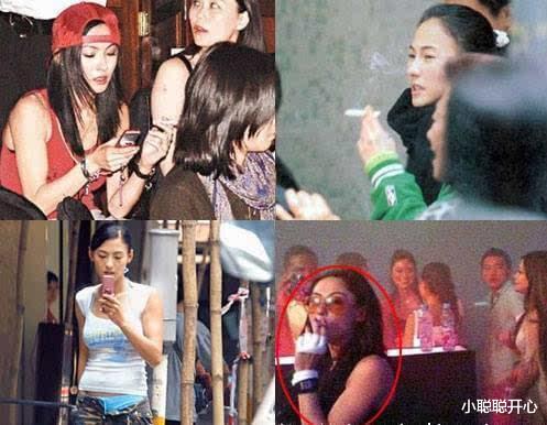 张柏芝|人前惊艳,人后失态,这7名女星抽烟遭狗仔曝光,一目了然