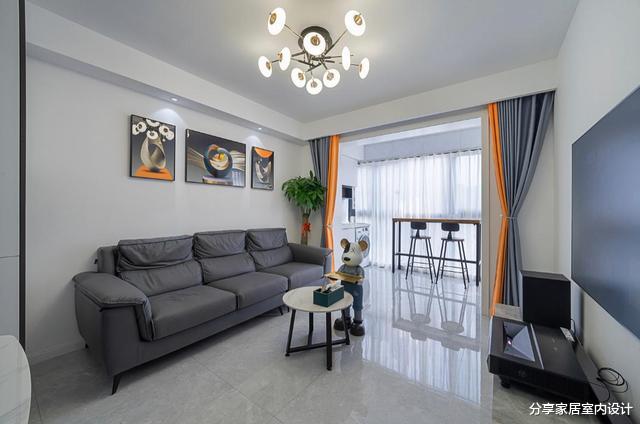 79平现代简约风格,封阳台利用率增强,全屋漂亮又时尚,分享一下