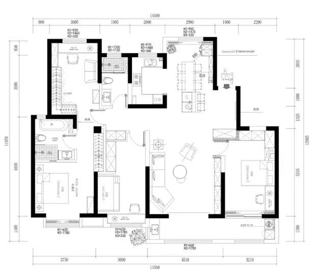 看了他家172㎡的房才知道什么叫高雅,全屋没有一丝俗气,太美了
