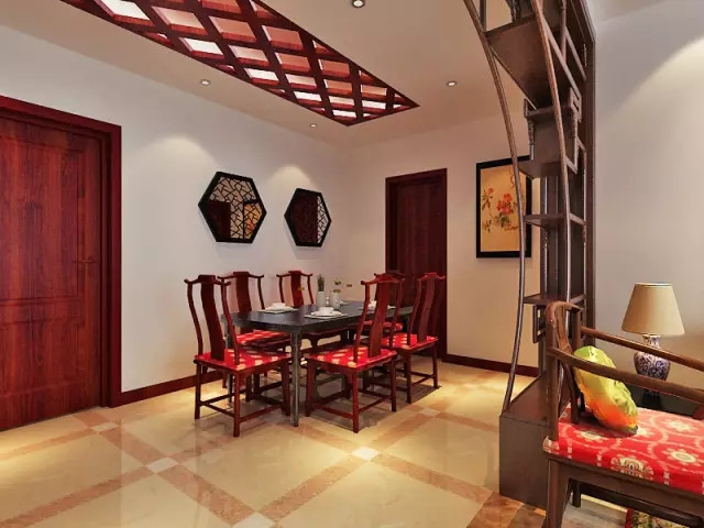 94平新中式三居室房,更加?的?美观大气