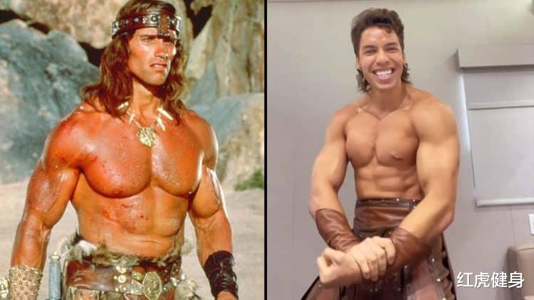 阿诺德·施瓦辛格|约瑟夫·巴纳：重现野蛮人柯南和大力神造型，向父亲施瓦辛格致敬