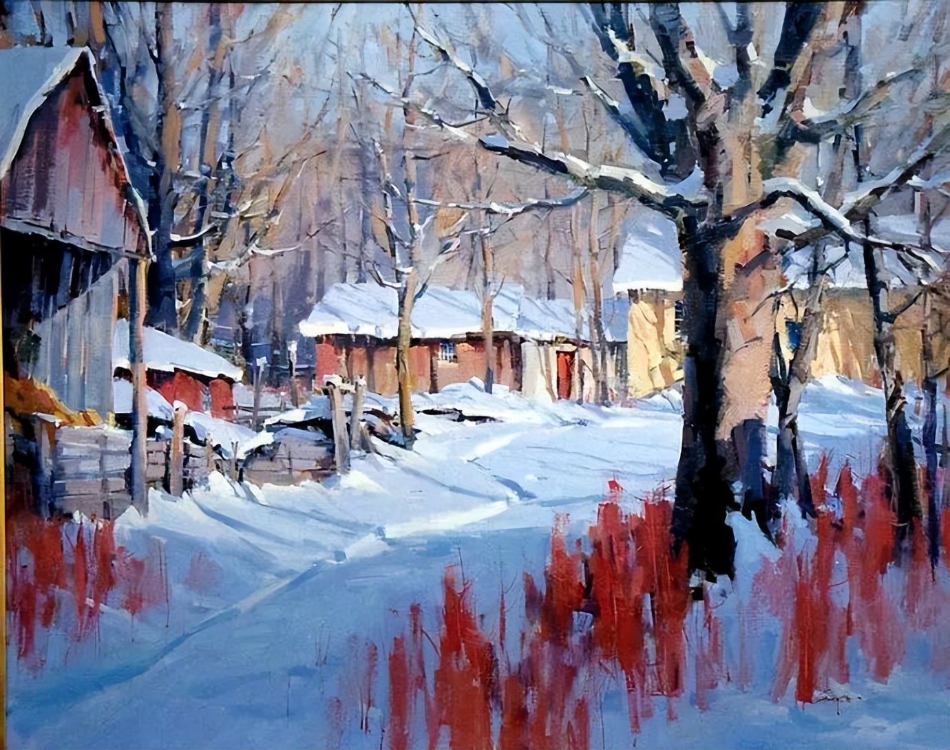 |和煦的阳光温暖惬意，风景优美，景色怡人