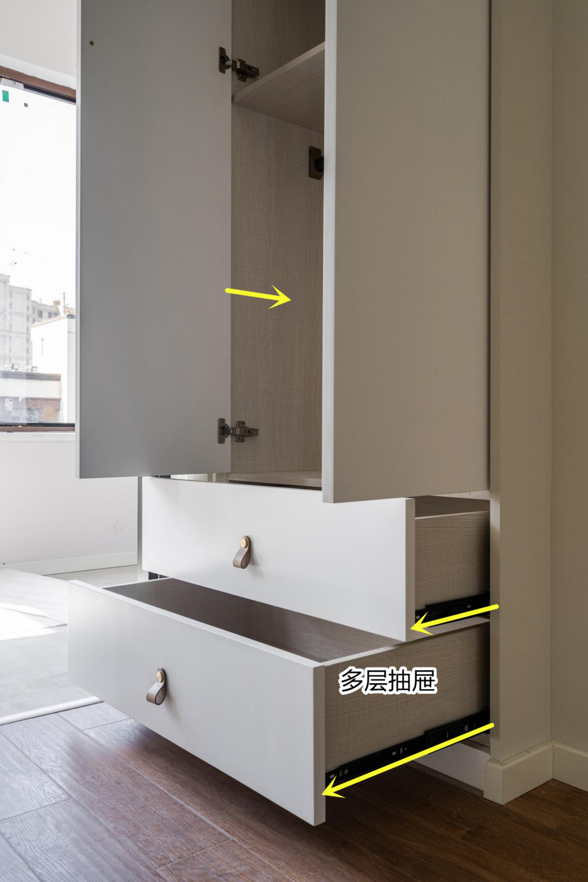 卧室装衣柜,2个太挤1个又不够用?这10cm利用起来,你家也不纠结