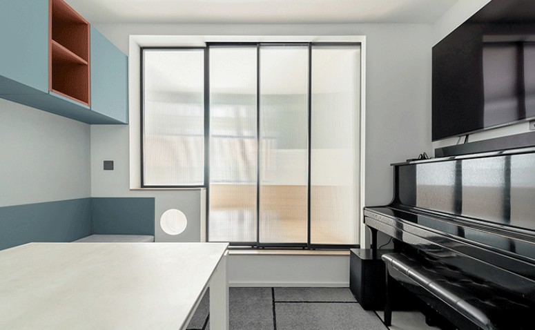 旧房改造的小家天空蓝搭配太温馨了