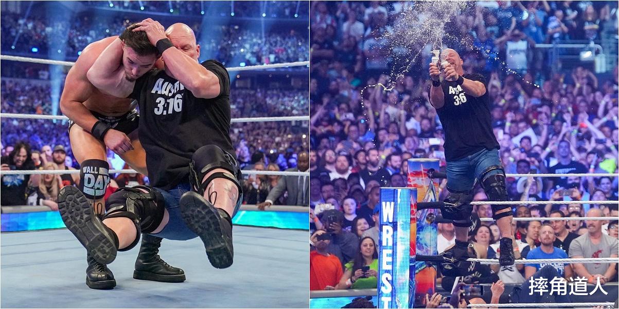 wwe|WWE罗曼大帝统一两大世界冠军，老奥上台教年轻一代奥斯丁做人！