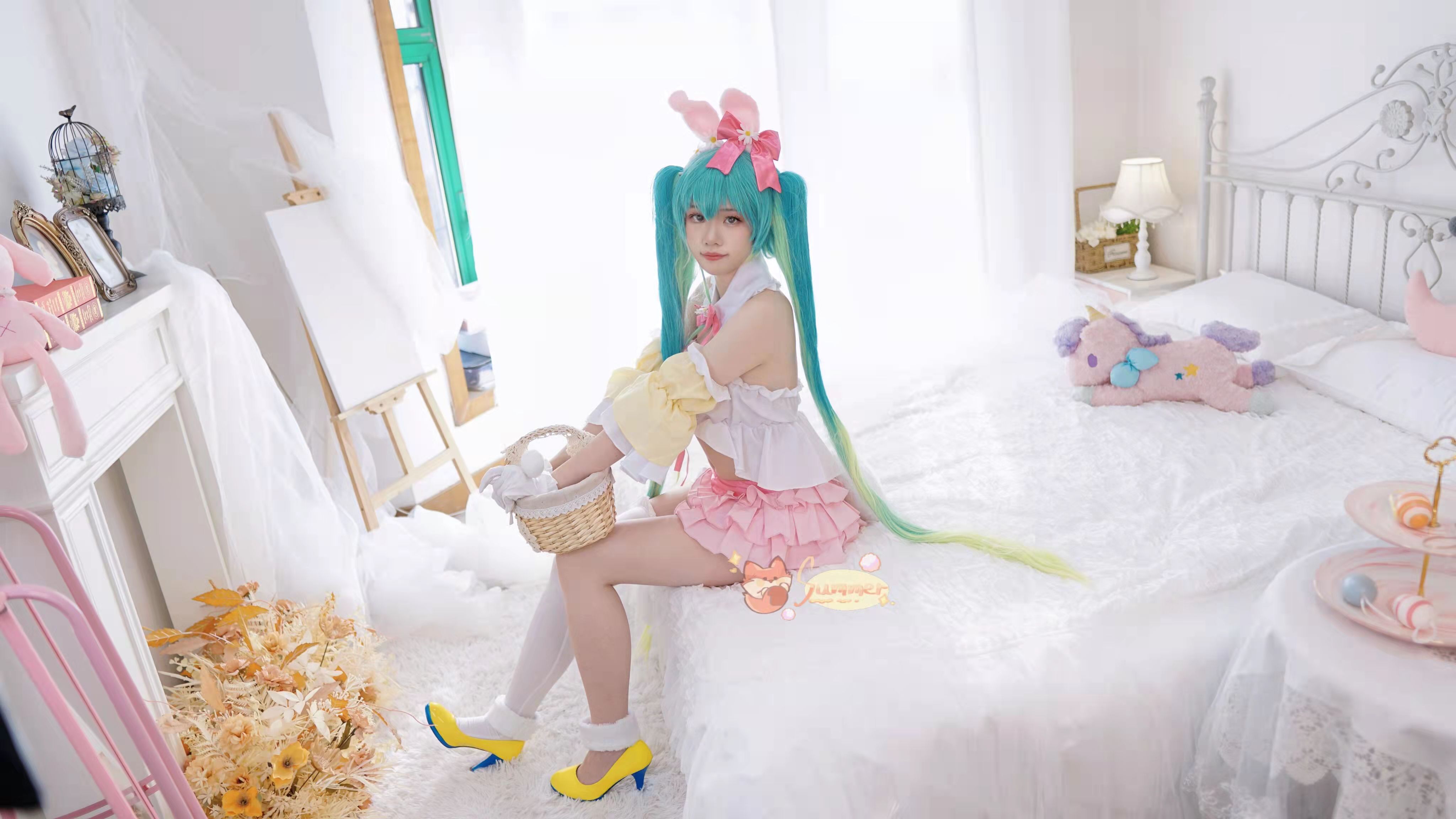 初音未来|《VOCALOID》初音未来-四季兔子cosplay