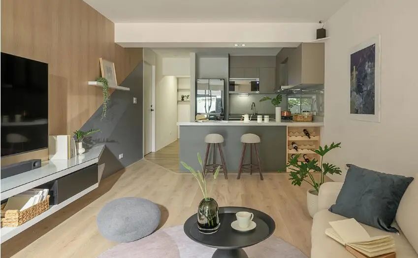 夫妻改造37年老屋,当北欧遇上简约,让83㎡居家清新治愈