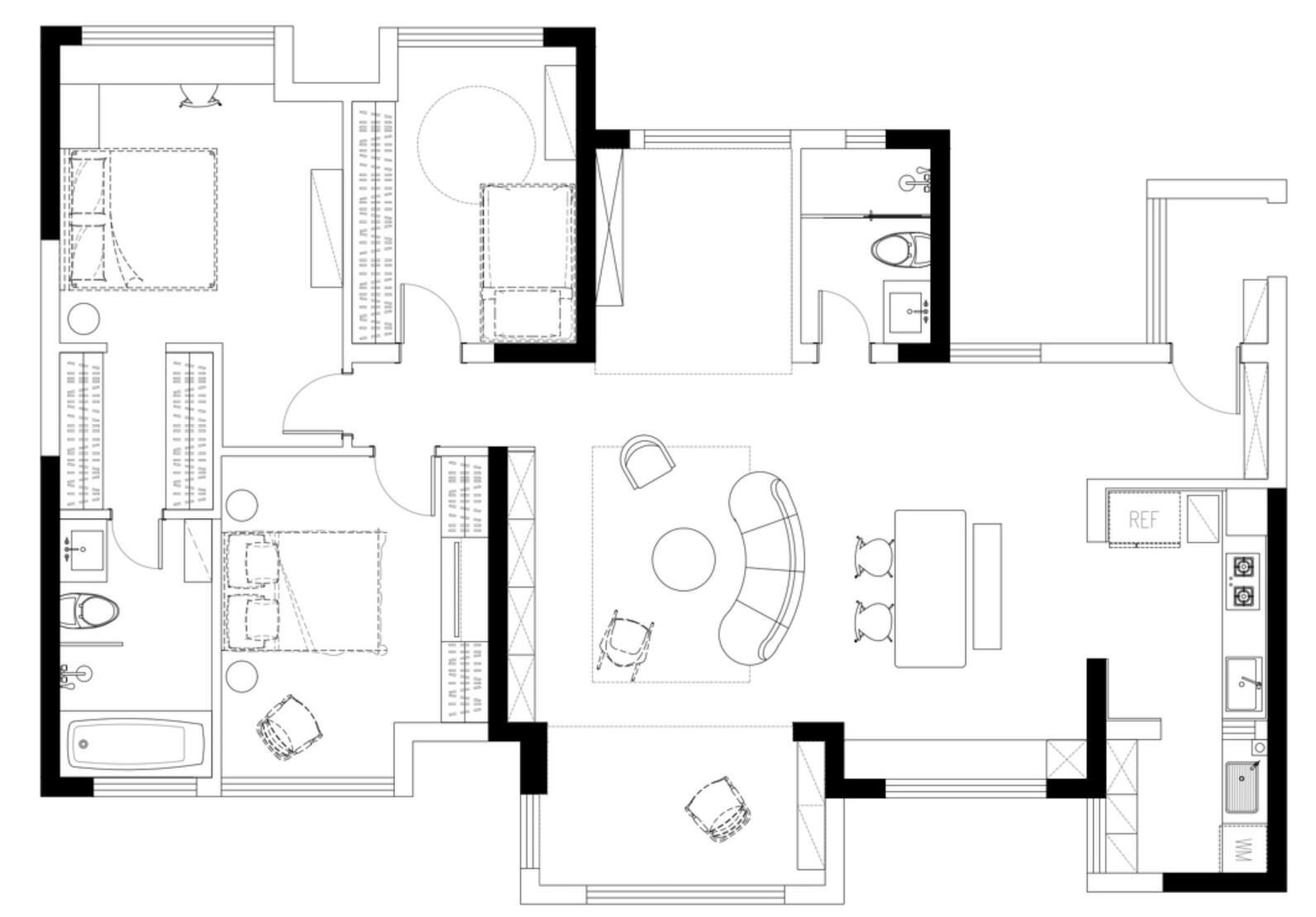 她拒绝无脑拆墙,以“实用主义”定位空间,这思路值得所有人学习