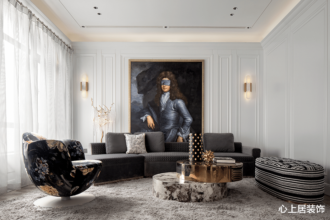 177㎡法式轻奢,光辉旧日奏响生活协作曲