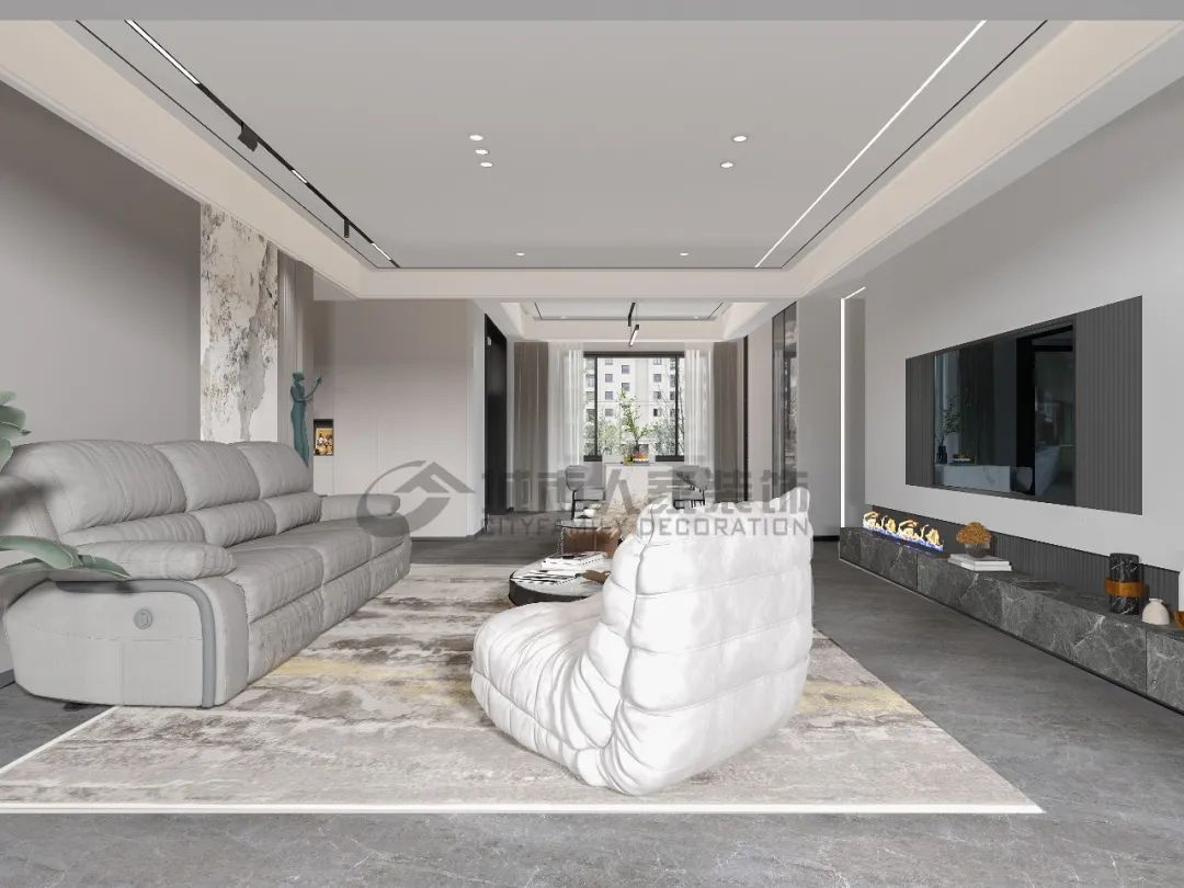 设计效果|纯粹安然的极简空间,素雅治愈