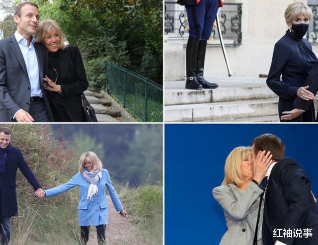 埃马纽埃尔·马克龙|69岁法国第一夫人年轻，猫眼妆容摄人心魄，难怪马克龙一见钟情