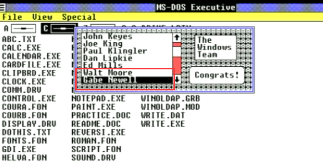 时隔37年，有人在Windows1.0的彩蛋里发现了G胖