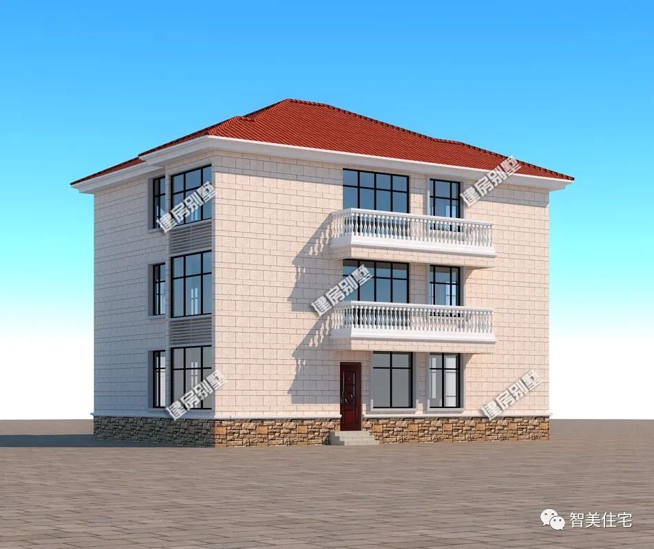 做父母的满心都是为了儿女,农村建房做叠拼别墅,一户一层不偏心