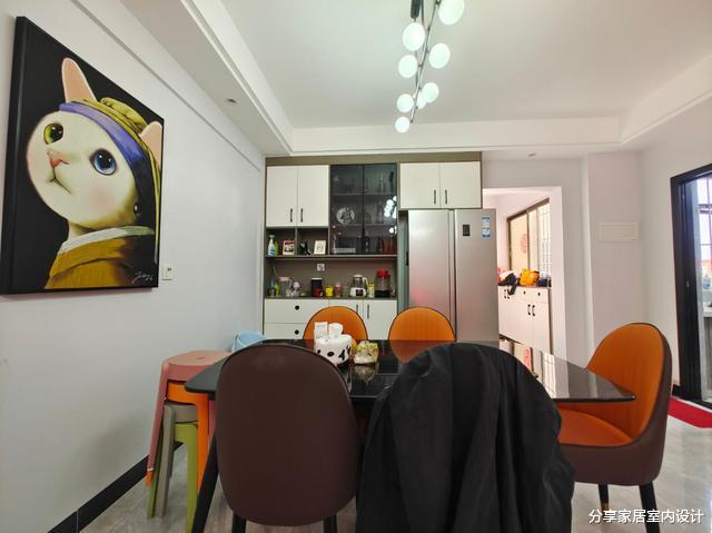 110平三代同堂幸福之家，儿童房布置高低床，网红款电视墙很喜欢