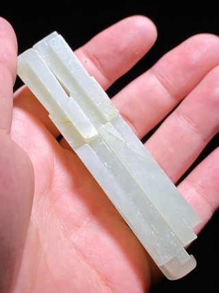 和田玉籽料|清乾隆 和田玉籽料 勾连纹 诗文 和符珮