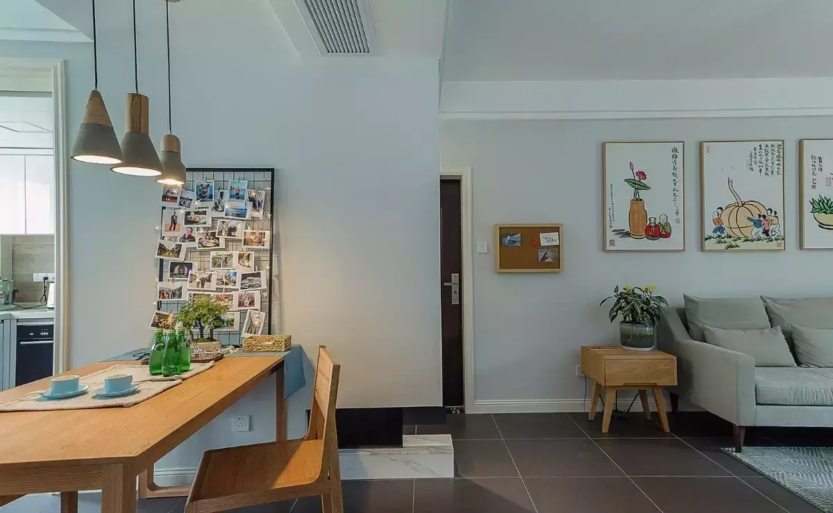 我家105㎡新房竟成全小区模板,只因那清新自然的装饰