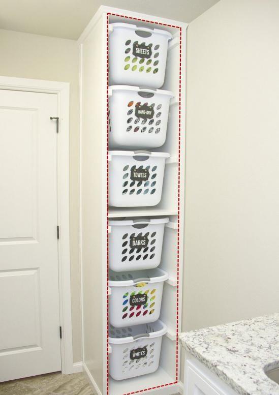 卫生间别再打柜子了,木板拼一拼嵌入6个网篮,一拉一推轻松收纳