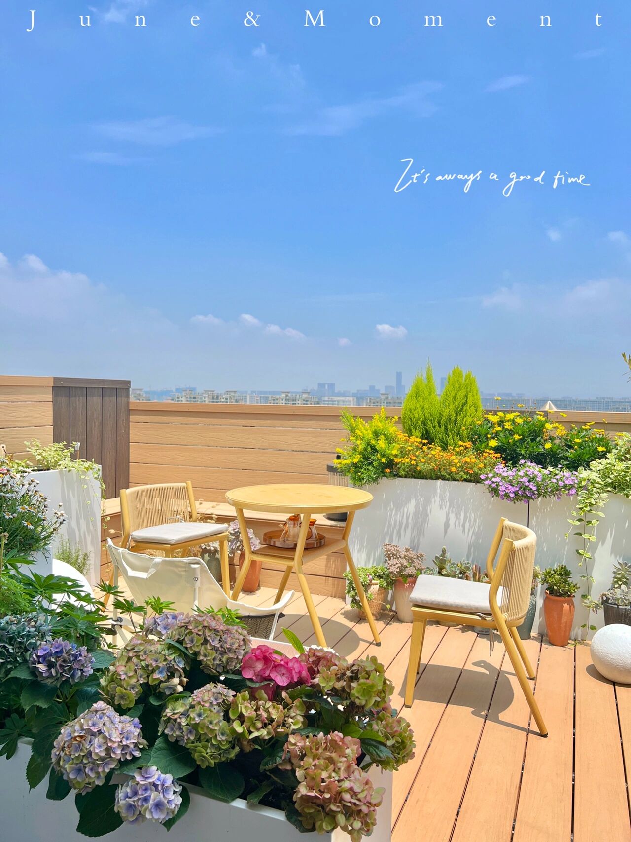 玄关|买一栋顶楼带露台的房子,只花2.2w打造个露台花园,比别墅还舒服