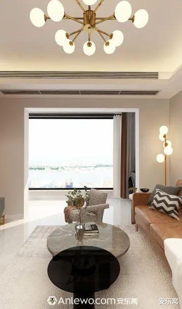 103㎡现代北欧风，客厅的搭配设计简直太爱了！