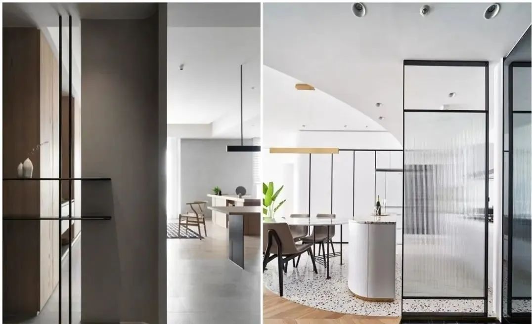 常见的5种入户隔断,组合样式各有不同,颜值收纳个个都没得说!