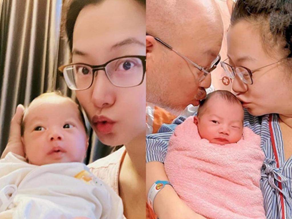 赵小侨|赵小侨夫妻狂晒爱女 「典典宝宝」满月照萌翻3万人