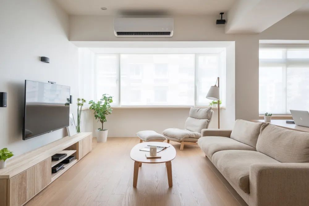 100m2简约日式原木风,简简单单的硬装与家居搭配,简单又有档次