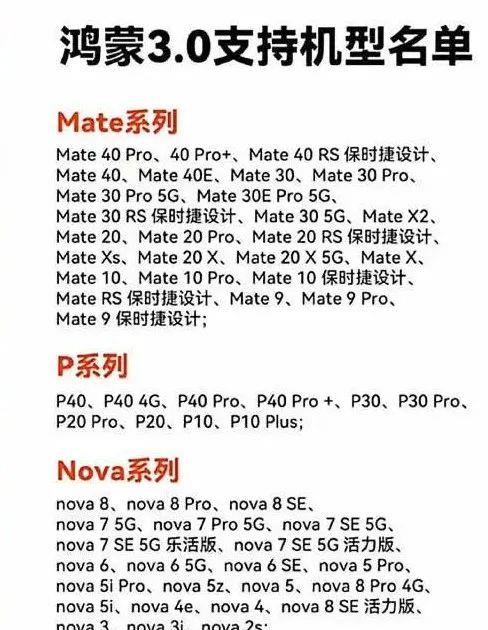 华为鸿蒙系统|鸿蒙3.0适配机型曝光，网友关注点却在荣耀，看有你的手机在内吗