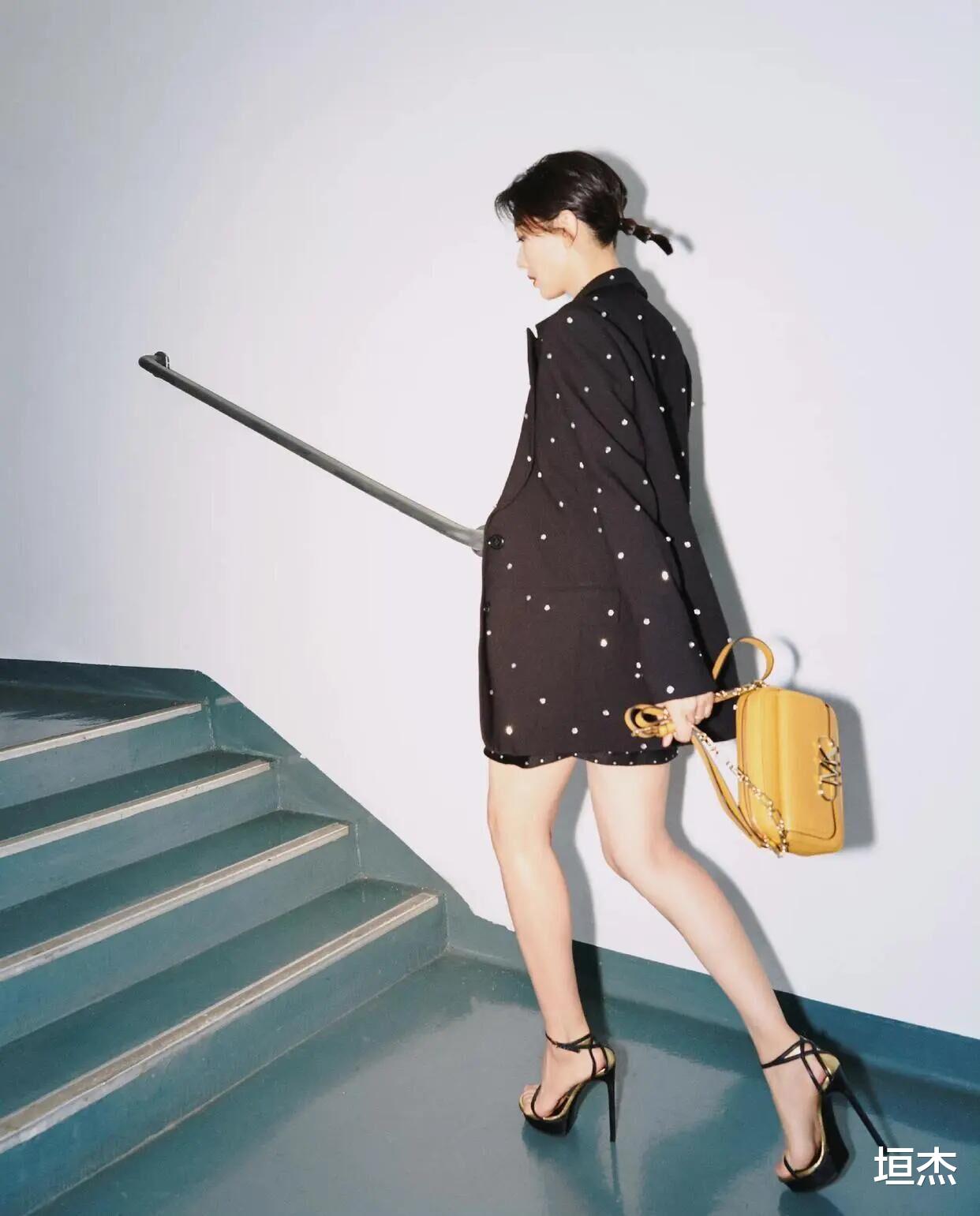 穿衣搭配|看了高圆圆的造型才知道，原来西装还能这样穿，真新潮