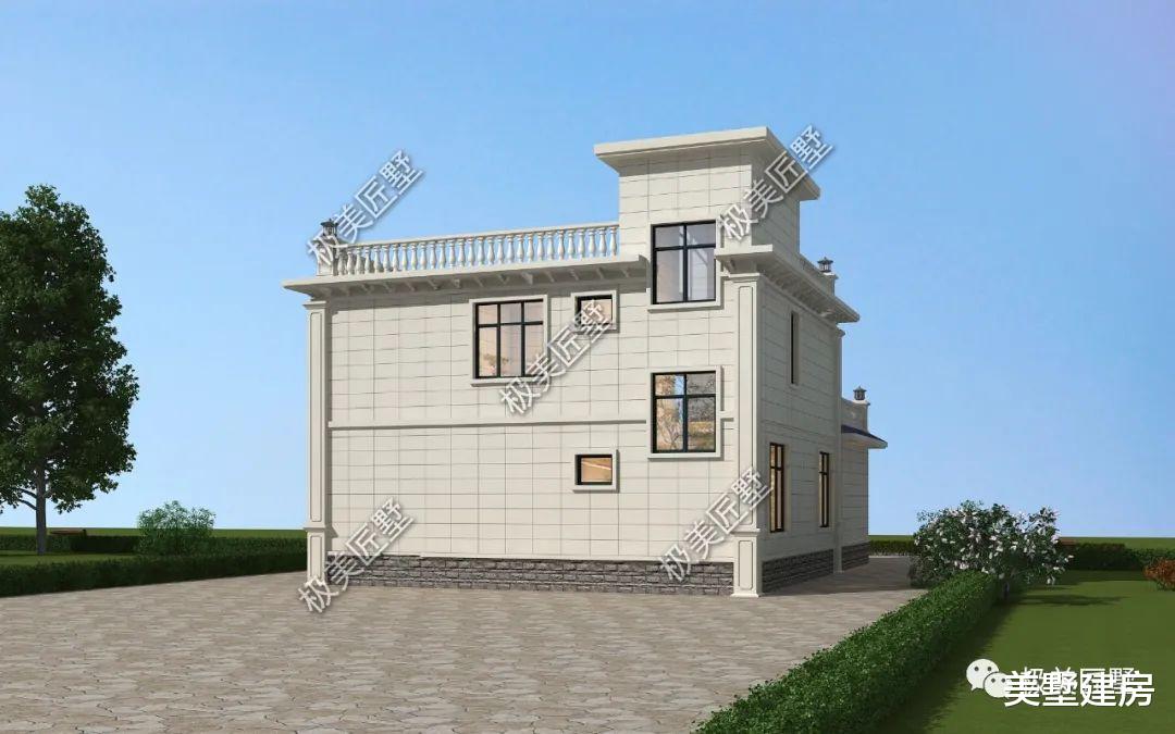 偏房前置呈L型，看看这款户型，家人都满意的设计