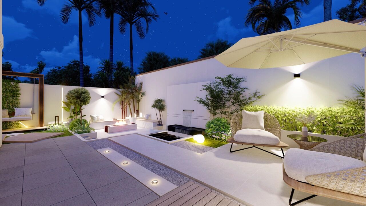 懒人花园:100㎡左右的院子,推荐现代简约设计,不然太难维护了