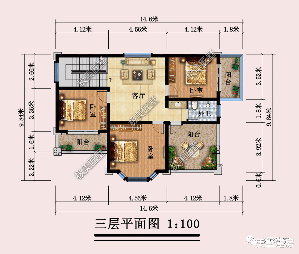 在老家有一块荒地，父母年纪大了，送他们一套欧式三层别墅！