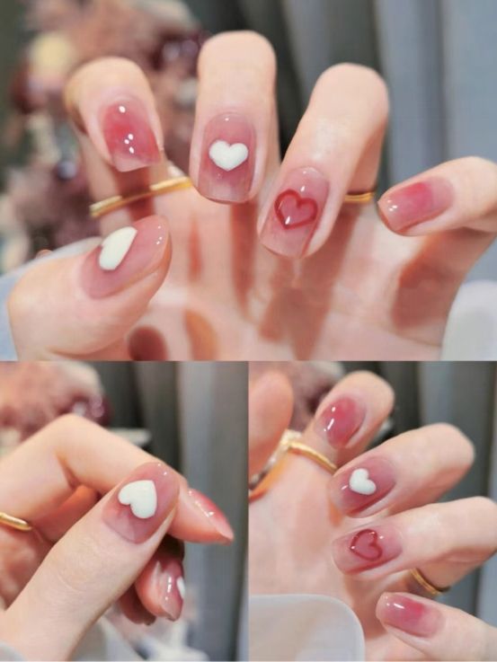 美甲|柒号法式指尖美学,浅色系美甲