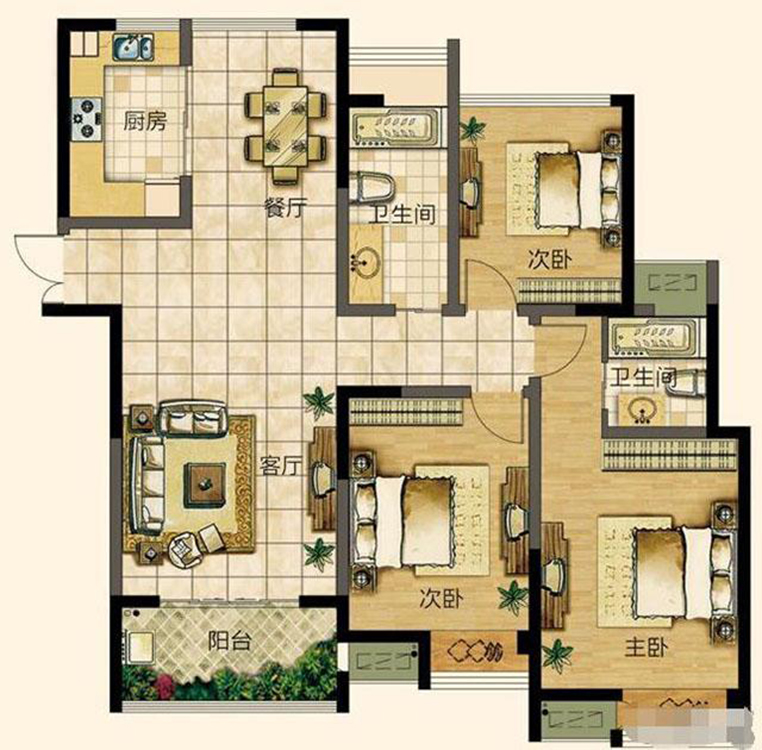 闲来无事晒晒我的新家,朋友们都羡慕我家户型好,倍有面子!