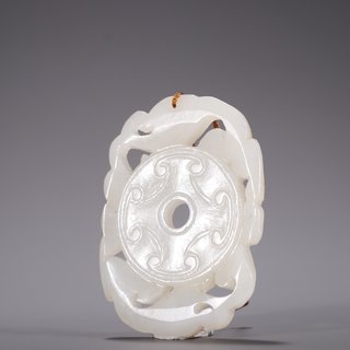 和田玉籽料|旧藏·和田玉籽料螭龙玉佩