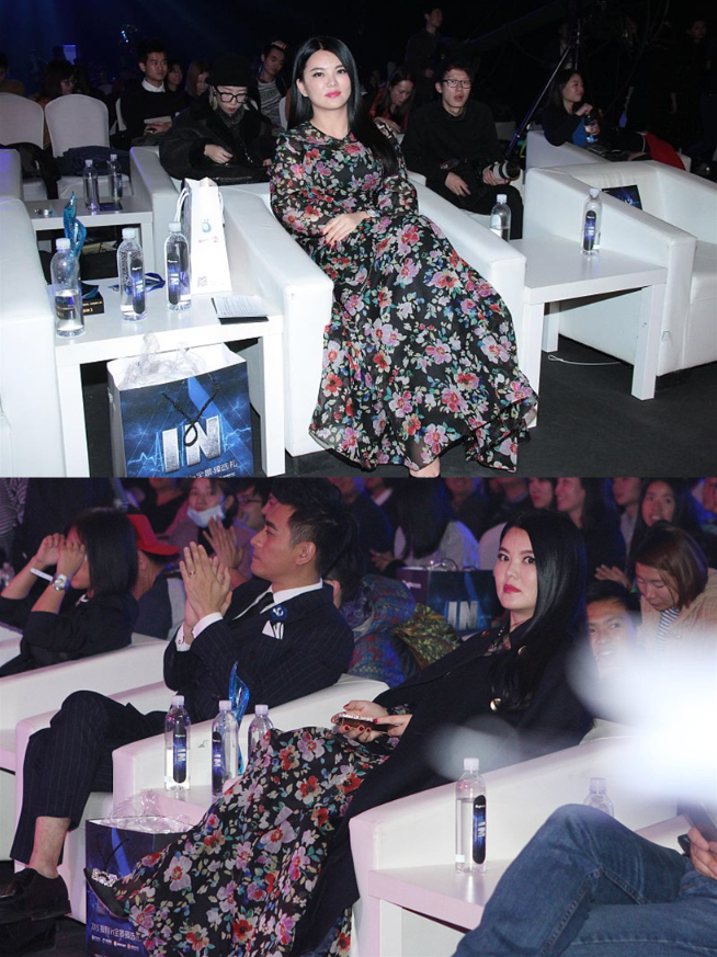 李湘|李湘才是胖得很有韵味，肉都长对了地方，穿印花长裙优雅不显胖