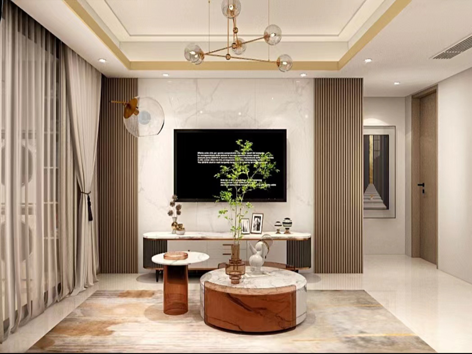 【鲁班装饰】雨花玖悦134㎡现代轻奢,温暖高级