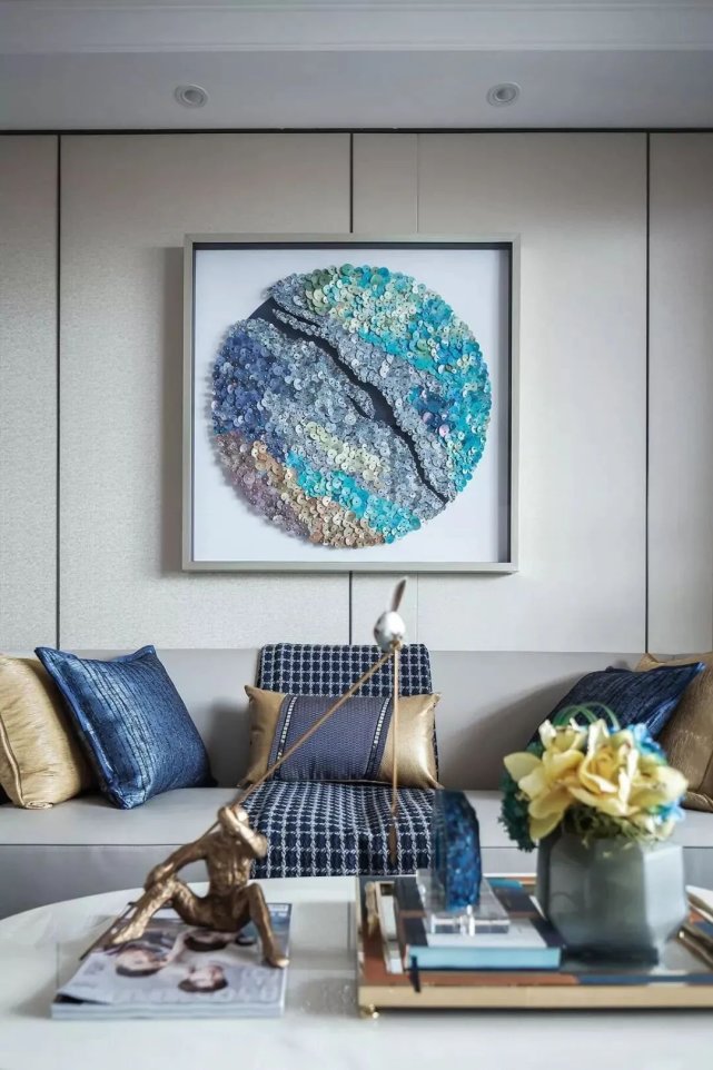 110平中式风三居室，有一种华丽与禅意气质