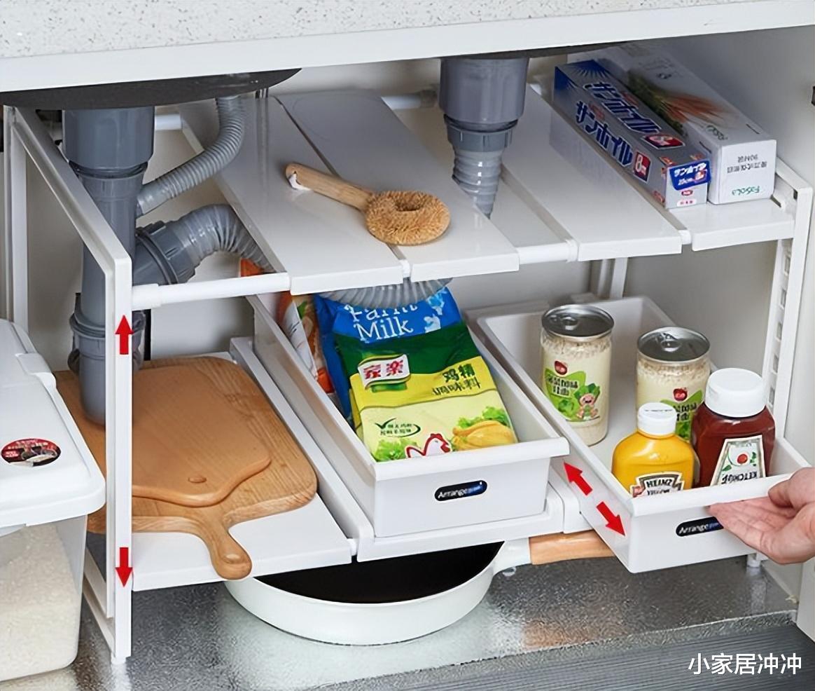 原来不懂，厨房瓶瓶罐罐堆灶台！其实早该这样弄，干净又美观