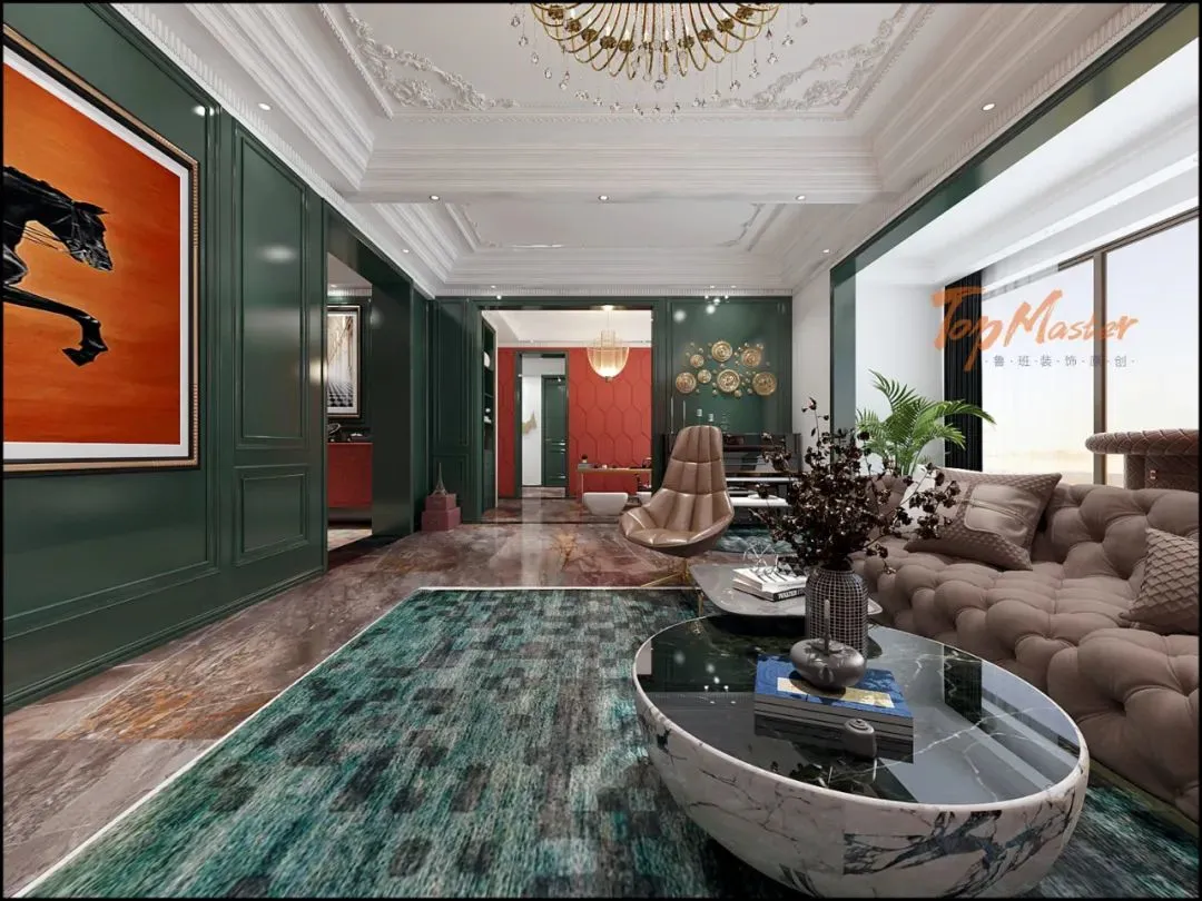 【鲁班装饰】渔园星浦160㎡混搭风格,花样年华。