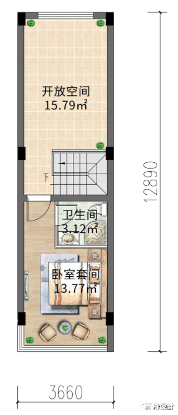 房贷|3.6×13米四层现代小别墅，小面宽通透敞亮，自成一道靓丽风景线