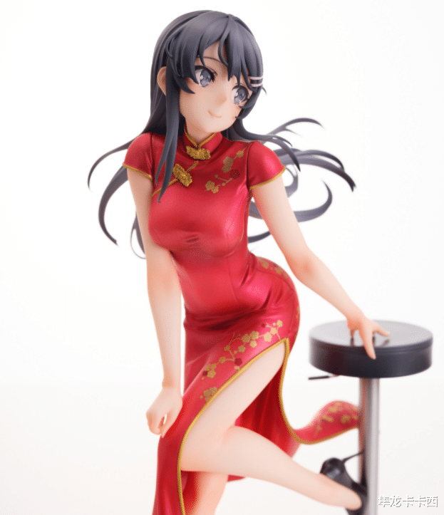 手办|兔女郎学姐樱岛麻衣旗袍手办样品 少了灵魂级的袜子也不影响骗氪