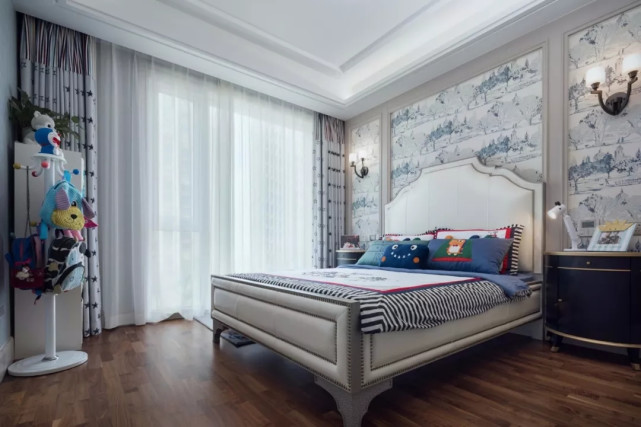 161平美式四居室,空间蕴涵温馨气息和感染力