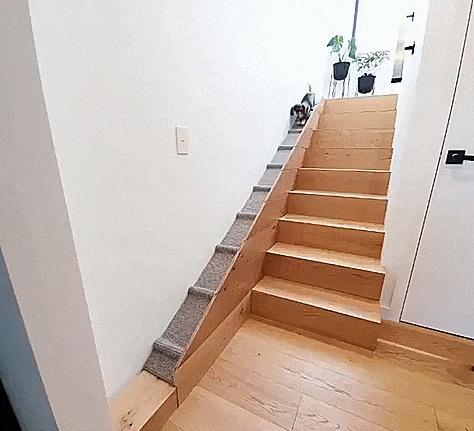 家有楼梯，在一侧挤出20cm宽的空间，能收纳能做功能区，实用！