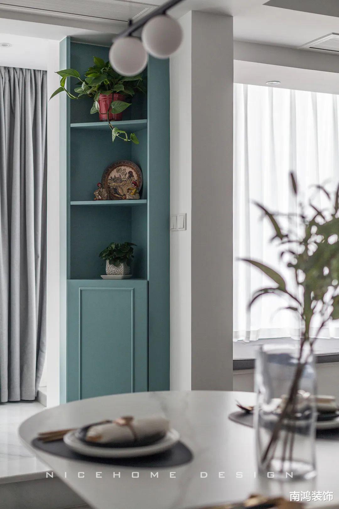 170㎡混搭跃层,湖水绿点缀情调,满载灵动清新!